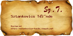 Sztankovics Tünde névjegykártya